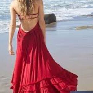 Free People Red Maxi Dress